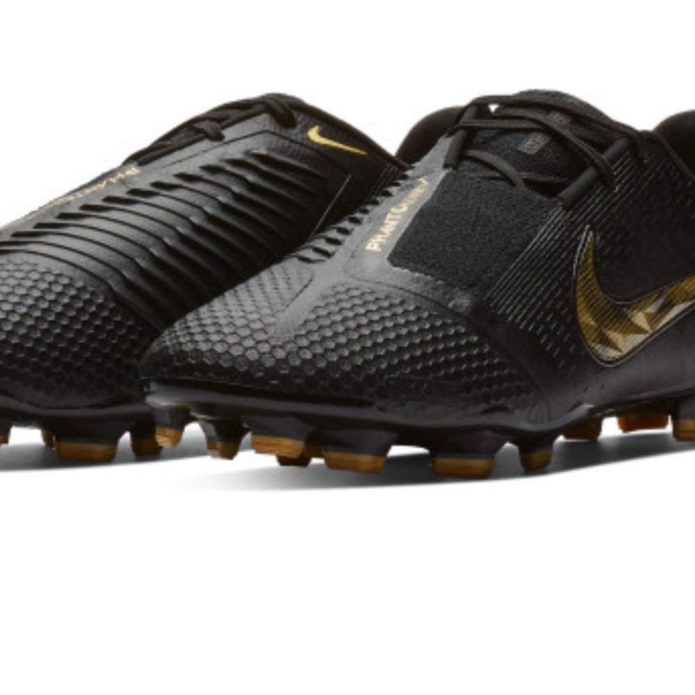 Nike Phantom Black and Gold Soccer Cleats